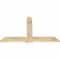 Ekena Millwork Eugene Rough Sawn Timber Gable Bracket, Douglas Fir, 60"W x 38"H x 2"D x 6"F, 15/12 Pitch GBW060X38X0206EUG00RDF - alternate 3